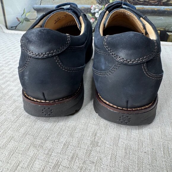 Mens SVL Footwear Size 10 Navy Blue Leather Captoe Oxford Shoes Casual & Dressy main image 7